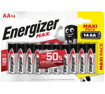 ENERGIZER Max Piles alcalines LR06 – type AA (x14)