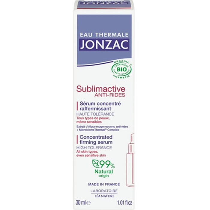 EAU THERMALE JONZAC Sublimactive Sérum concentré raffermissant anti-rides bio 30 ml
