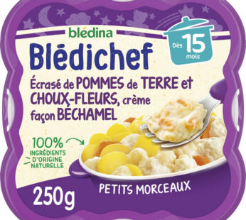 BLEDINA Blédichef – Écrasé de pommes de terre et choux-fleurs 250 g