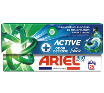 ARIEL 4 en 1 Pods Lessive capsule touche de Febreze 26 capsules