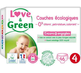 LOVE & GREEN – Couches taille 4 (7-14 kg) 46 couches