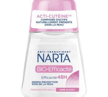 NARTA – Déodorant bille anti-transpirant 48h 50 ml