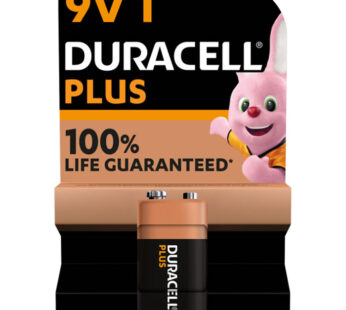 DURACELL Plus Pile alcaline 6LR61 – type 9V