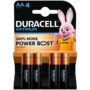 DURACELL Optimum Piles alcalines LR06 - type AA
