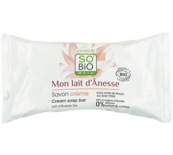 SO BIO ETIC – Savon solide au lait d&rsquo;ânesse bio 1 savon