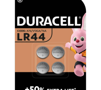 DURACELL Piles boutons alcalines LR44 – type A76