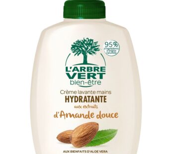 L’ARBRE VERT Bien-Être – Crème lavante mains liquide hydratante à l’amande douce 300 ml