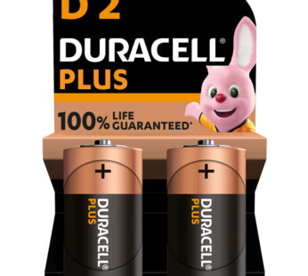 DURACELL Piles alcalines LR20 – type D (x2)