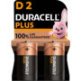 DURACELL Piles alcalines LR20 - type D (x2)