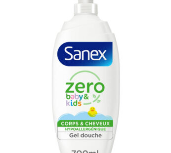 SANEX Zéro % Baby & Kids – Gel douche et shampoing 2en1 hypoallergénique 700 ml
