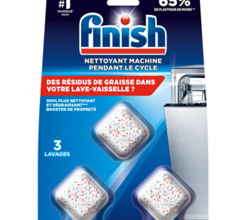 FINISH Tablettes nettoyantes lave-vaisselle dégraissant 3 doses