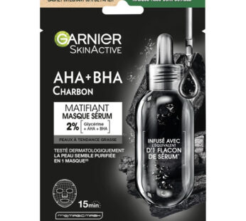 GARNIER Skin Active – Masque tissu charbon végétal 1 masque