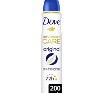 DOVE Advanced Care – Déodorant spray anti-transpirant 72h 200 ml