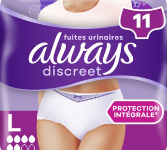 ALWAYS Discreet Culottes absorbantes femme taille L x11