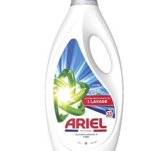 ARIEL Alpine Lessive liquide action détachante 1,57 L 35 lavages
