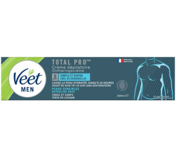 VEET Men – Crème dépilatoire torse et corps 200 ml