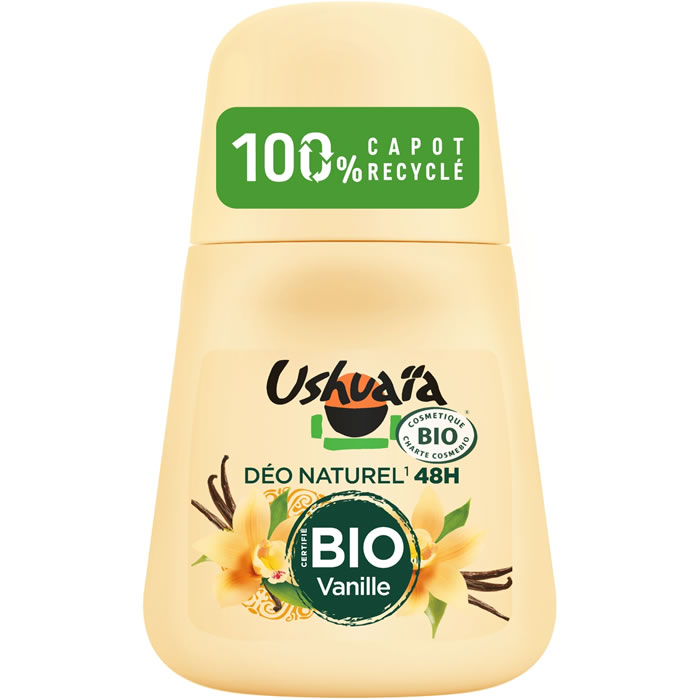 USHUAIA - Déodorant bille à la vanille 48h bio 50 ml