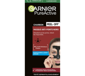 GARNIER Skin Active – Masque peel-off charbon anti points noirs 50 ml