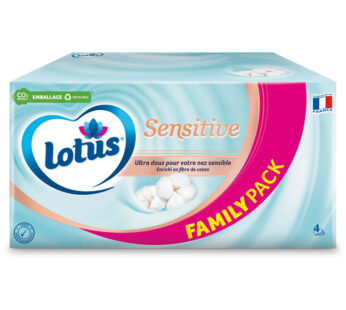 LOTUS Sensitive Mouchoirs boîte 4 épaisseurs ultra doux