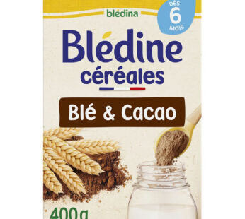BLEDINA Blédine – Céréales en poudre au cacao dès 6 mois 400 g