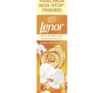 LENOR Parfum de linge en perles ambre et orchidée 235 g