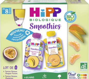 HIPP – Desserts de jus de fruits bio dès 8 mois 8x90ml
