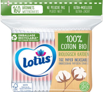 LOTUS – Cotons-tiges bio 160 cotons-tiges
