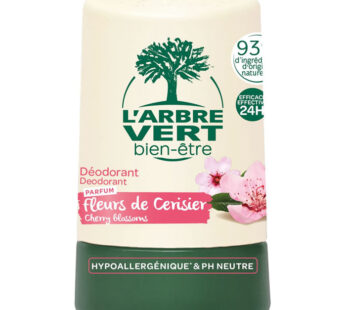 L&rsquo;ARBRE VERT Bien-Être – Déodorant bille fleurs de cerisier 24h 50 ml