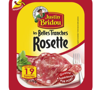 JUSTIN BRIDOU Les Belles Tranches Rosette supérieure pur porc