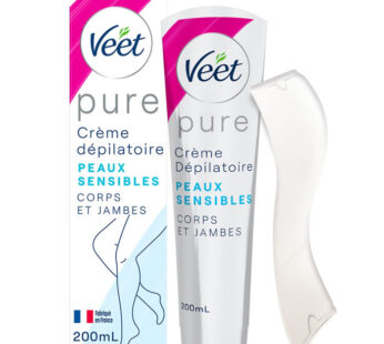 VEET Minima Pure – Crème dépilatoire corps et jambes 200 ml