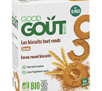 GOOD GOUT – Biscuits ronds au cacao dès 10 mois bio 80g