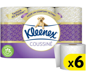 KLEENEX Papier toilette trois plis coussiné x6