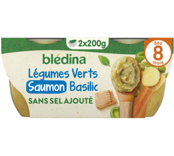 BABYNAT – Petits pois, pomme de terre et cabillaud 2x200g