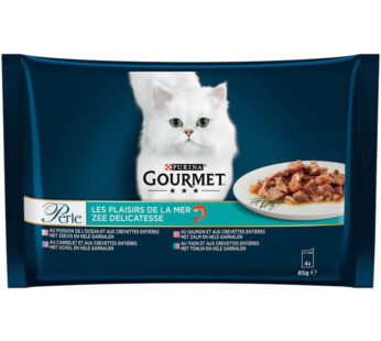 PURINA Gourmet Perle – Pâtée pour chats (4 x 85 g)