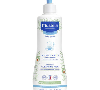 MUSTELA Lait de toilette sans rinçage à l’avocat bio 500 ml