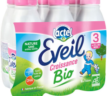 Lait de croissance liquide 10/36 mois bio LACTEL Eveil