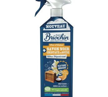 Écologique JACQUES BRIOCHIN Nettoyant spray mousse dégraissant au savon noir et cristaux 750 ml