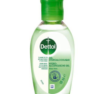 DETTOL Gel désinfectant mains hydroalcoolique Aloe Vera 50 ml