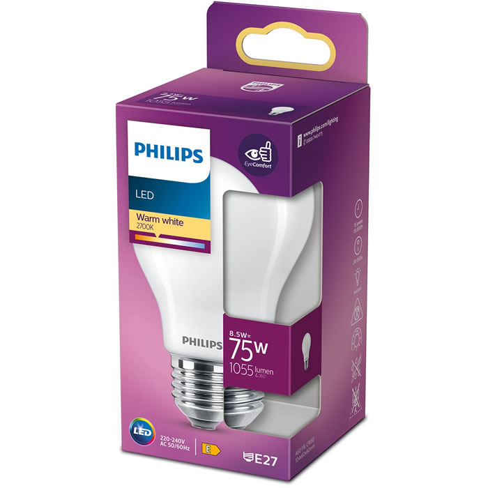 PHILIPS Ampoule LED 75W E27 chaude
