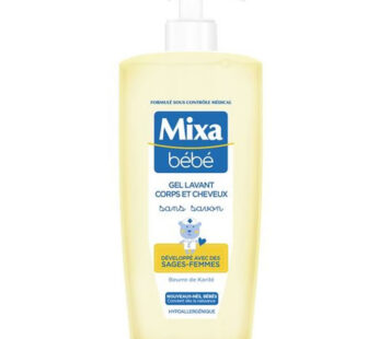 MIXA Bébé – Gel douche et shampoing 2en1 doux beurre de karité 750 ml