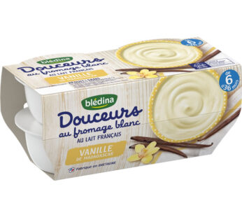 BLEDINA – Dessert lacté à la vanille 4 x 100 g