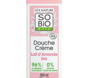SO BIO ETIC – Crème douche hydratation au lait d&rsquo;amande bio 650 ml