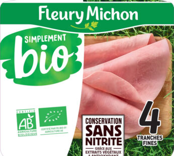 FLEURY MICHON Simplement Bio – Jambon sans nitrite bio (120 g)