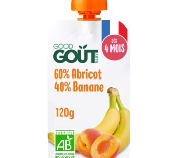 GOOD GOUT – Dessert banane et abricot 120 g