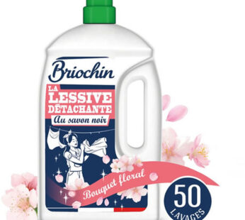 JACQUES BRIOCHIN Lessive liquide détachante au savon noir Grand Format 50 lavages