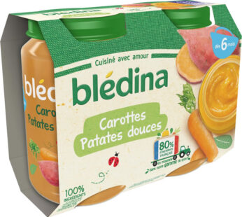 BLEDINA – Carottes et patates douces 2×200 g