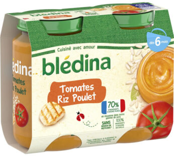 BLEDINA – Tomate, riz et poulet dès 6 mois 2 x 200 g