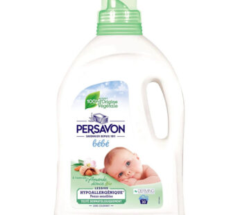 PERSAVON Bébé Lessive liquide hypoallergénique amande douce bio Petit Format 30 lavages