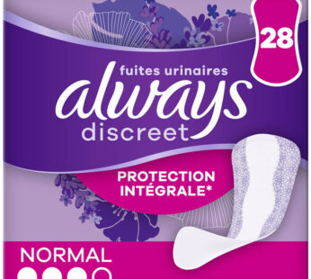 ALWAYS Discreet Protèges-slips absorbants femme pour fuites urinaires x28