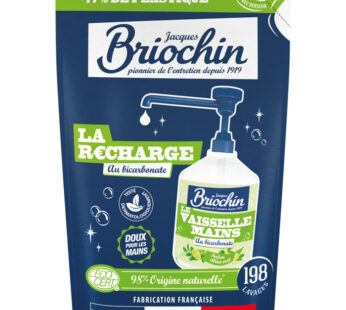 JACQUES BRIOCHIN Recharge liquide vaisselle au bicarbonate et citron 450 ml